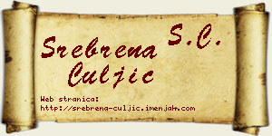 Srebrena Čuljić vizit kartica